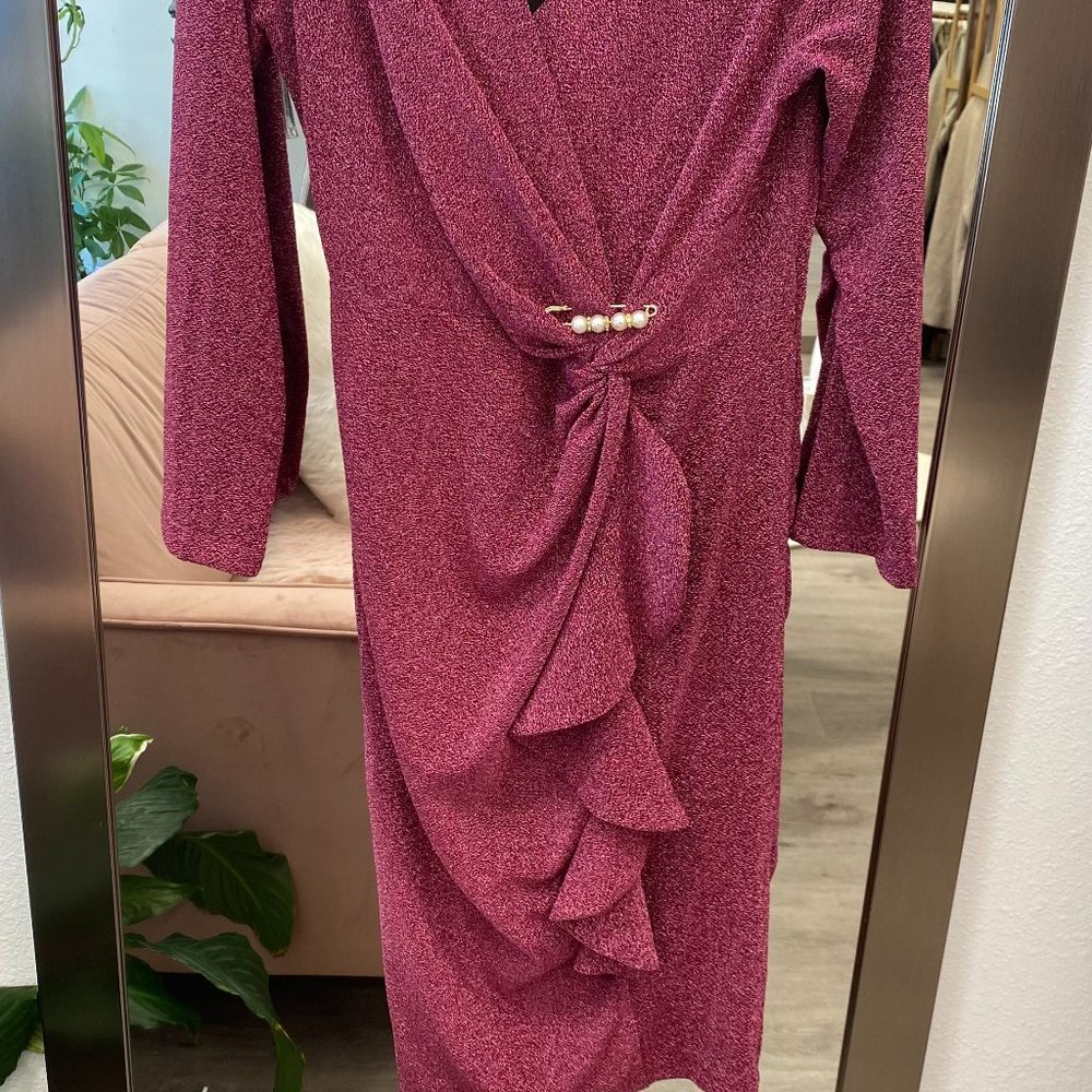 Knitted fabric dress